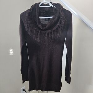 Majora Dark Brown Cowl Neck Sweater